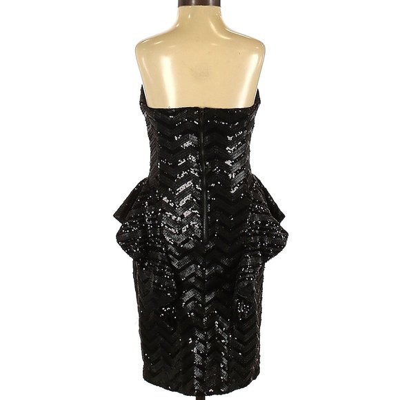 💋STUNNINGLY BEAUTIFUL💋 Vintage Strapless Sequin Dress - Picture 8 of 15